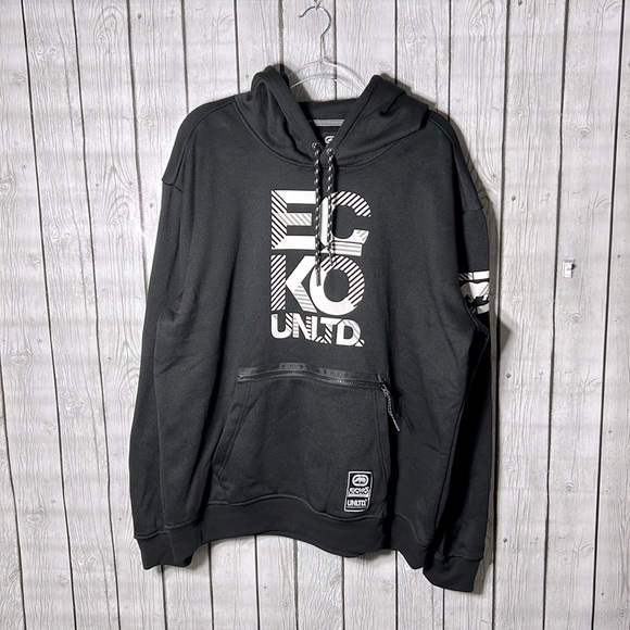 Ecko unltd a flash black hoodie size XL - Picture 2 of 13